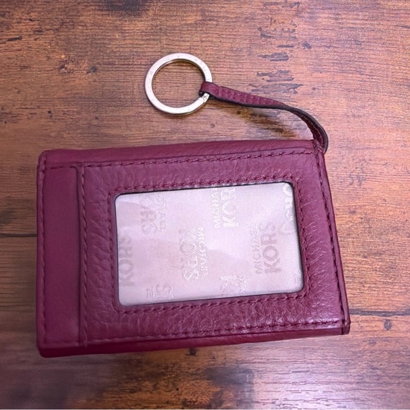 Michael Kors Handbags - Michael Kors Womens Keychain Wallet Small Chartreuse Leather Credit Card Id